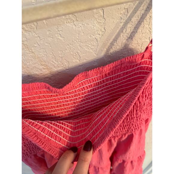 #50 6.6 Pink Flowy Mini Dress - No Size/Tag - Size Medium - Picture 2 of 2